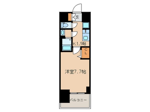 ﾌﾟﾚｻﾝｽ東別院駅前Ⅱ(601)の物件間取画像